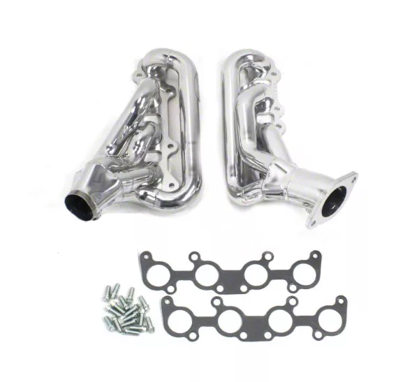 JBA 1689SJS 1-3/4" Shorty Headers — Mustang GT 2015-2023, Silver Ceramic