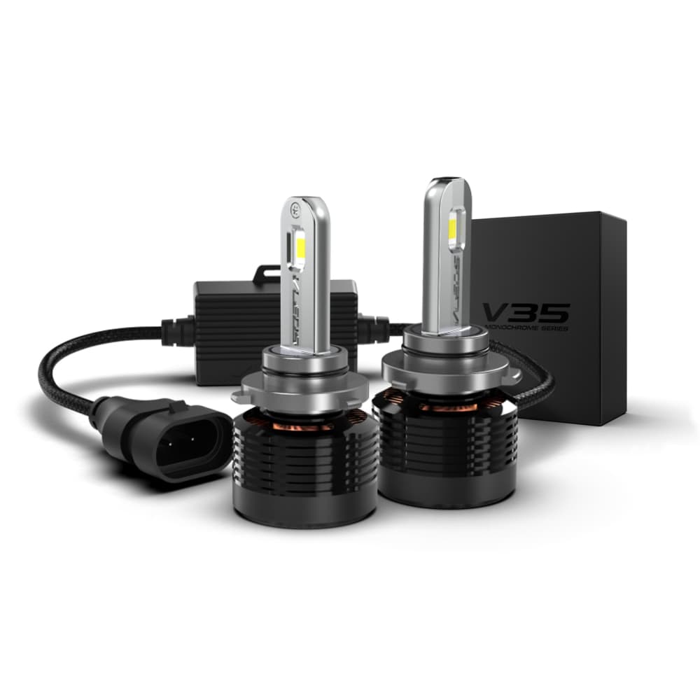 VLEDS V35 Monochrome Series Circuit DRL/High Beam Kit with bulbs and controllers