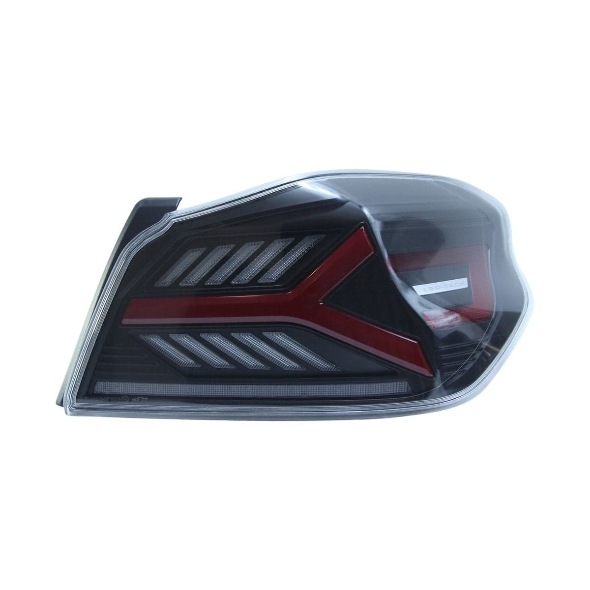 OLM OLME.47004.1-CR Y-Spec LED Tail Lights — Clear Lens/Red Optic, WRX/STI 2015-2021