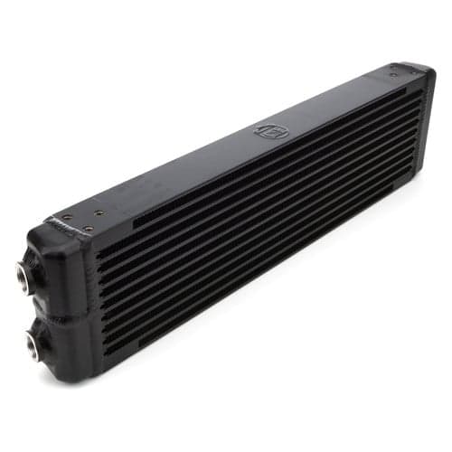 Universal Dual-Pass Oil Cooler w/ Direct Fitment for Porsche 911 center front oil cooler (RS Style) - M22 x 1.5 connections - 24'L x 5.75'H x 2.16'W