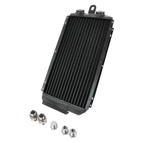 Porsche  911 / 930 Oil Cooler (Right Front) 
OEM+ performance w/ high-flow fittings 
84-89 Direct Fit
65-83 Retrofit capable 
OEM # interchange: 930 207 053 02 / 930 207 053 04