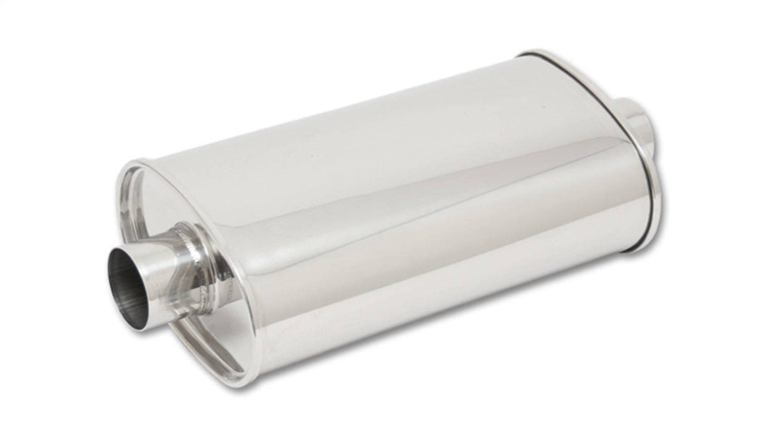 STREETPOWER Oval Muffler, 2.75" inlet/outlet (Center-Center)