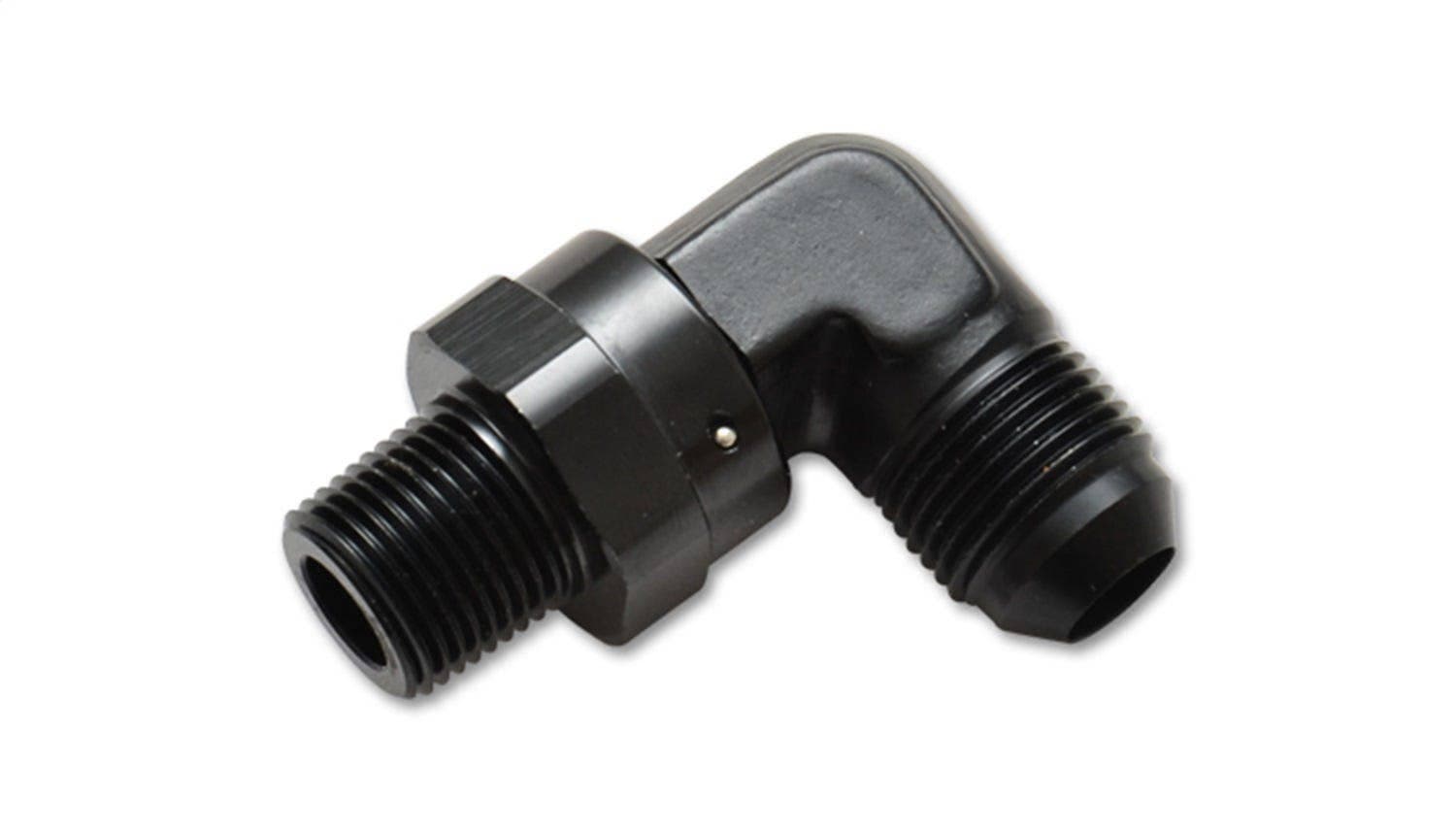 Male AN to Male NPT 90 Degree Swivel Adapter, -4 AN to 1/4" NPT