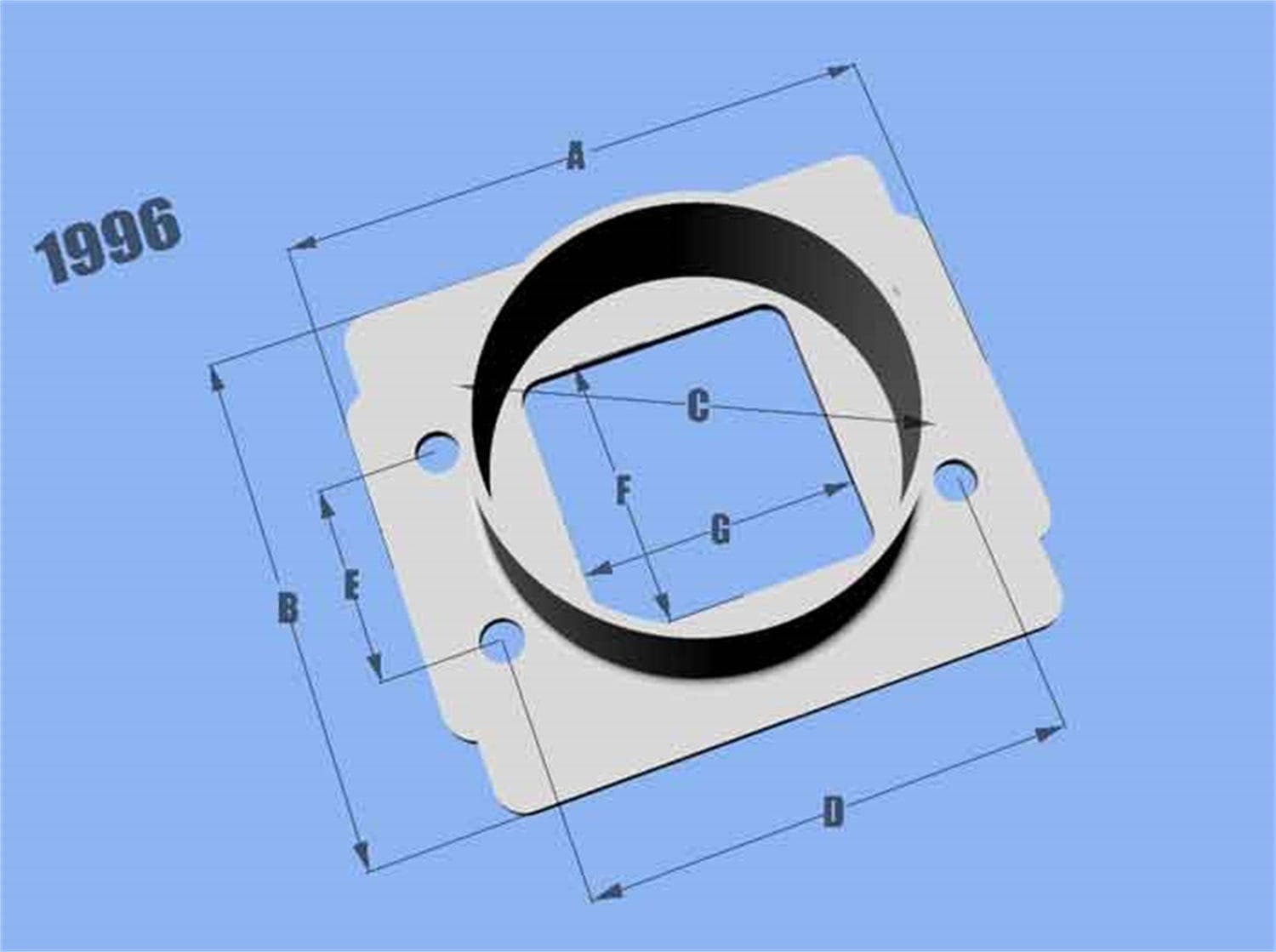 Mass Air Flow Sensor Adapter Plate, for Toyota Applications & Vehicles Equipped with Bosch MAF sensors