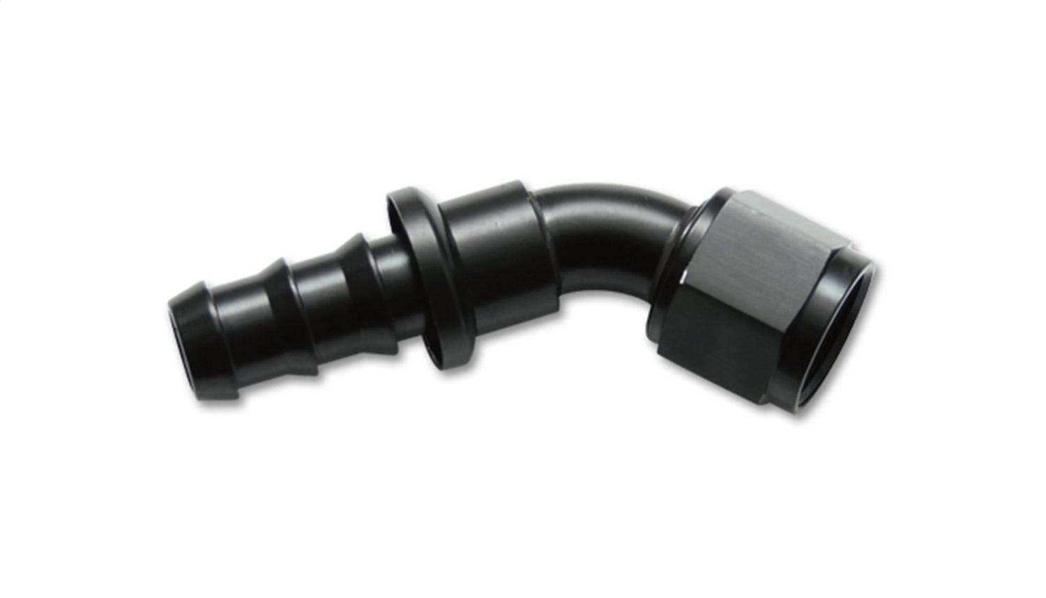 Push-On 45 Degree Hose End Elbow Fitting;  Size: -4AN