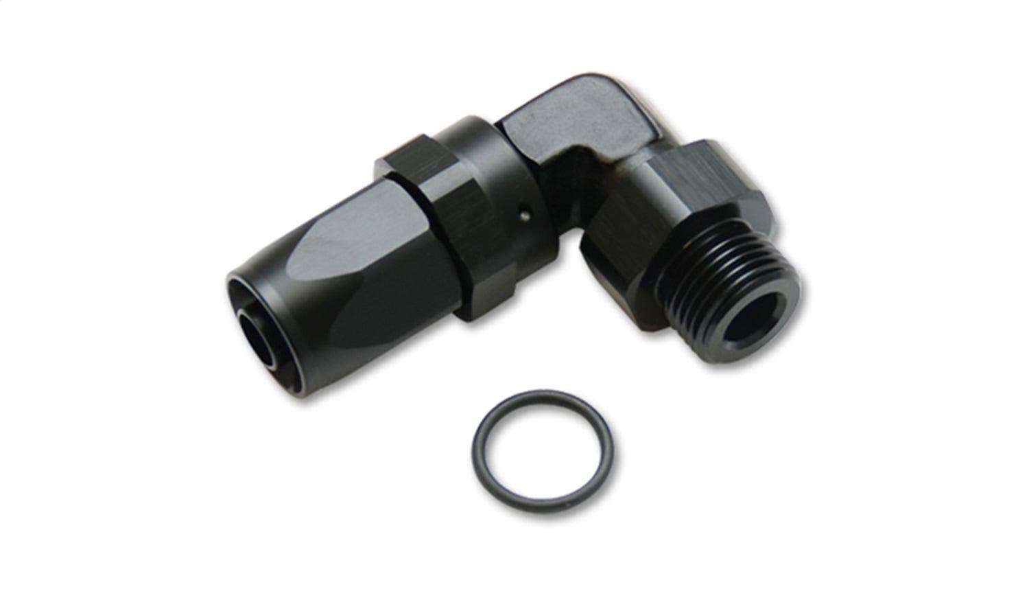 Male Hose End Fitting, 90 Degree;  Size: -8AN;  Thread: (8) 3/4"-16; w/ O-Ring