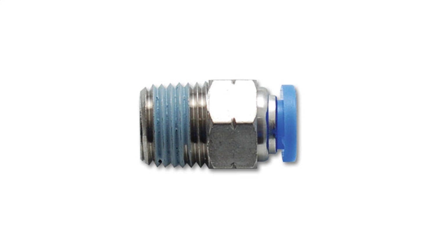 Male Straight Fitting, for 3/8" O.D. Tubing (1/8" NPT Thread)