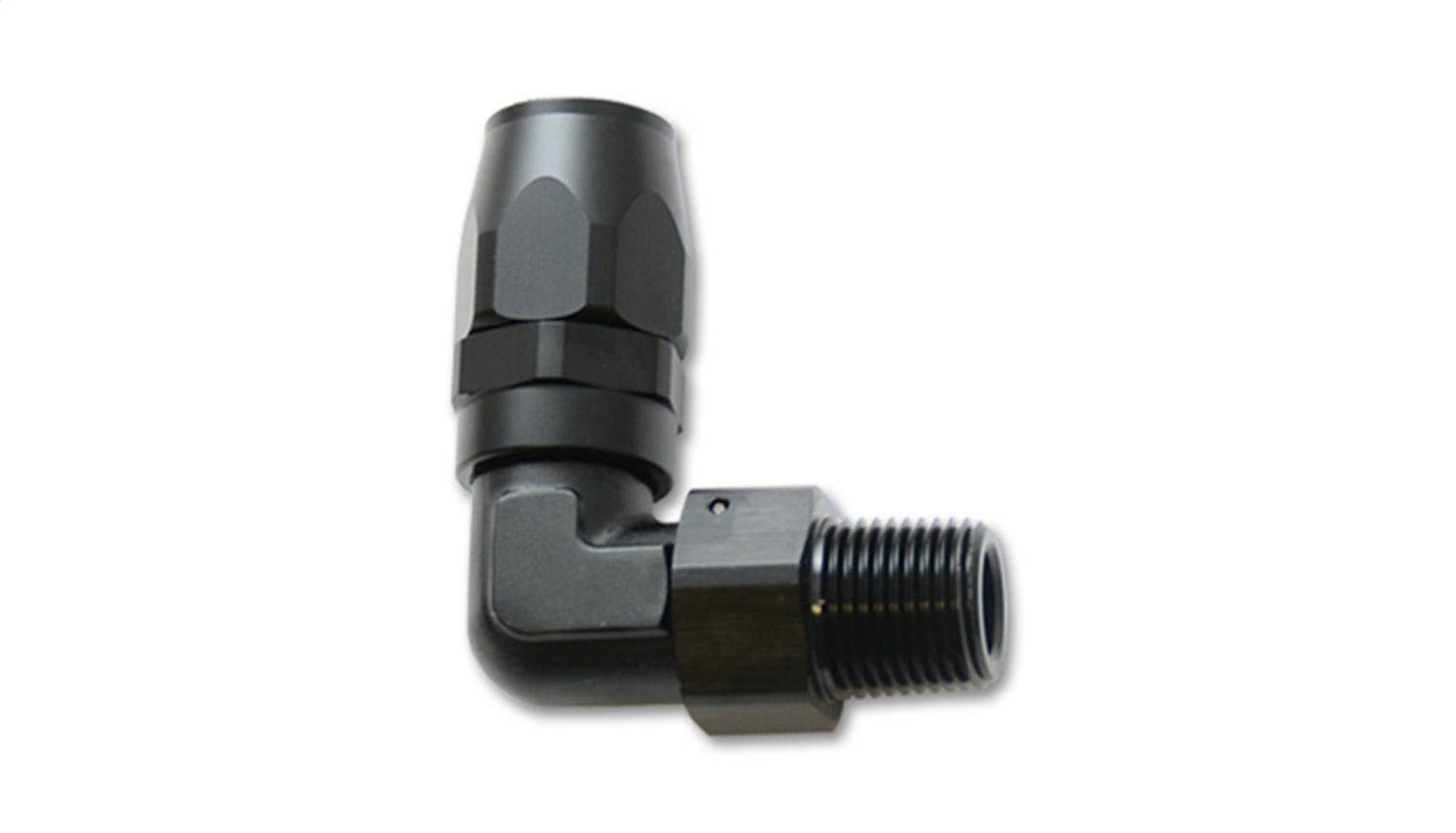 Male Hose End Fitting, 90 Degree;  Size: -8AN;  Pipe Thread:  3/8" NPT