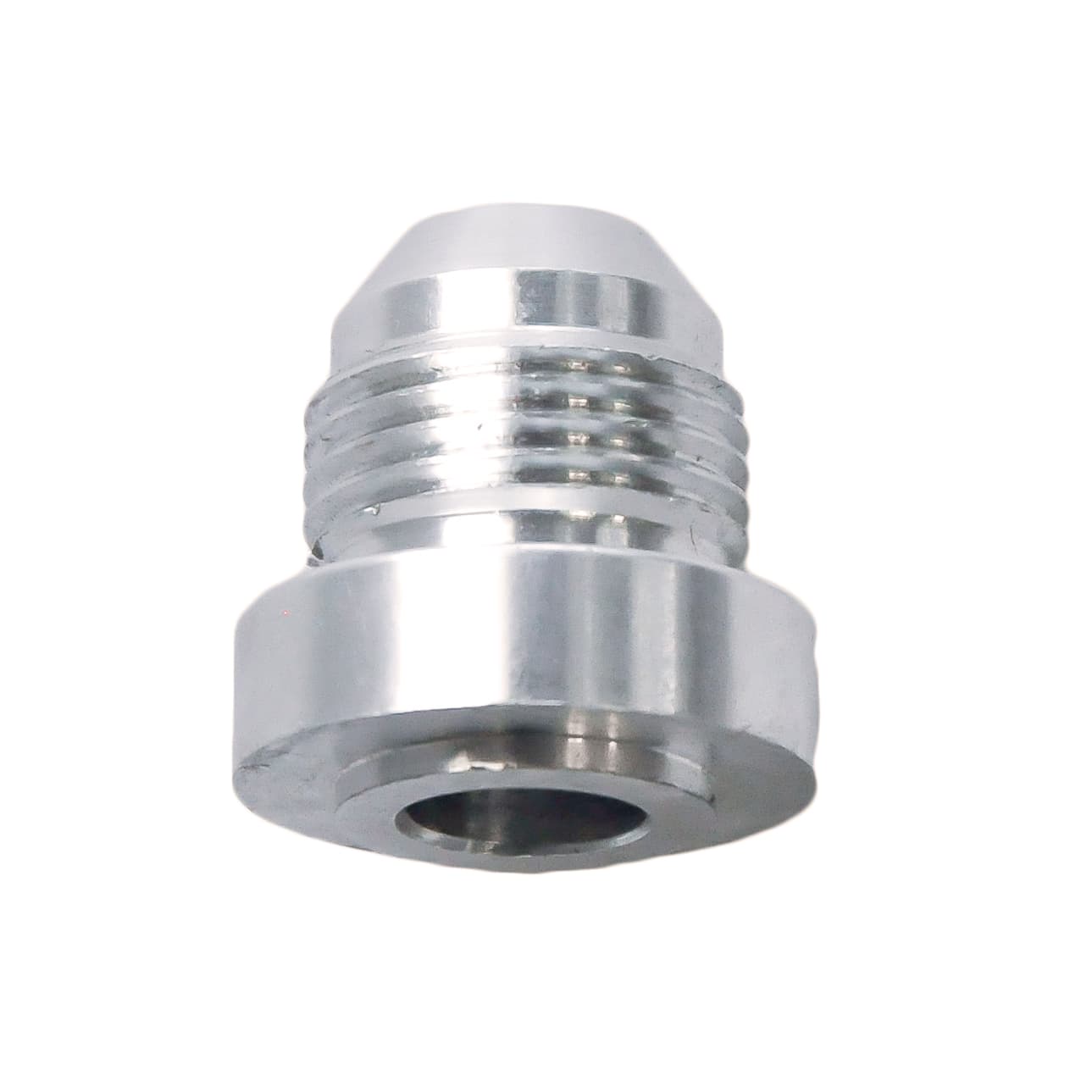 Weld Bung Male Round Base -06 | 9/16 x 18 Stainless