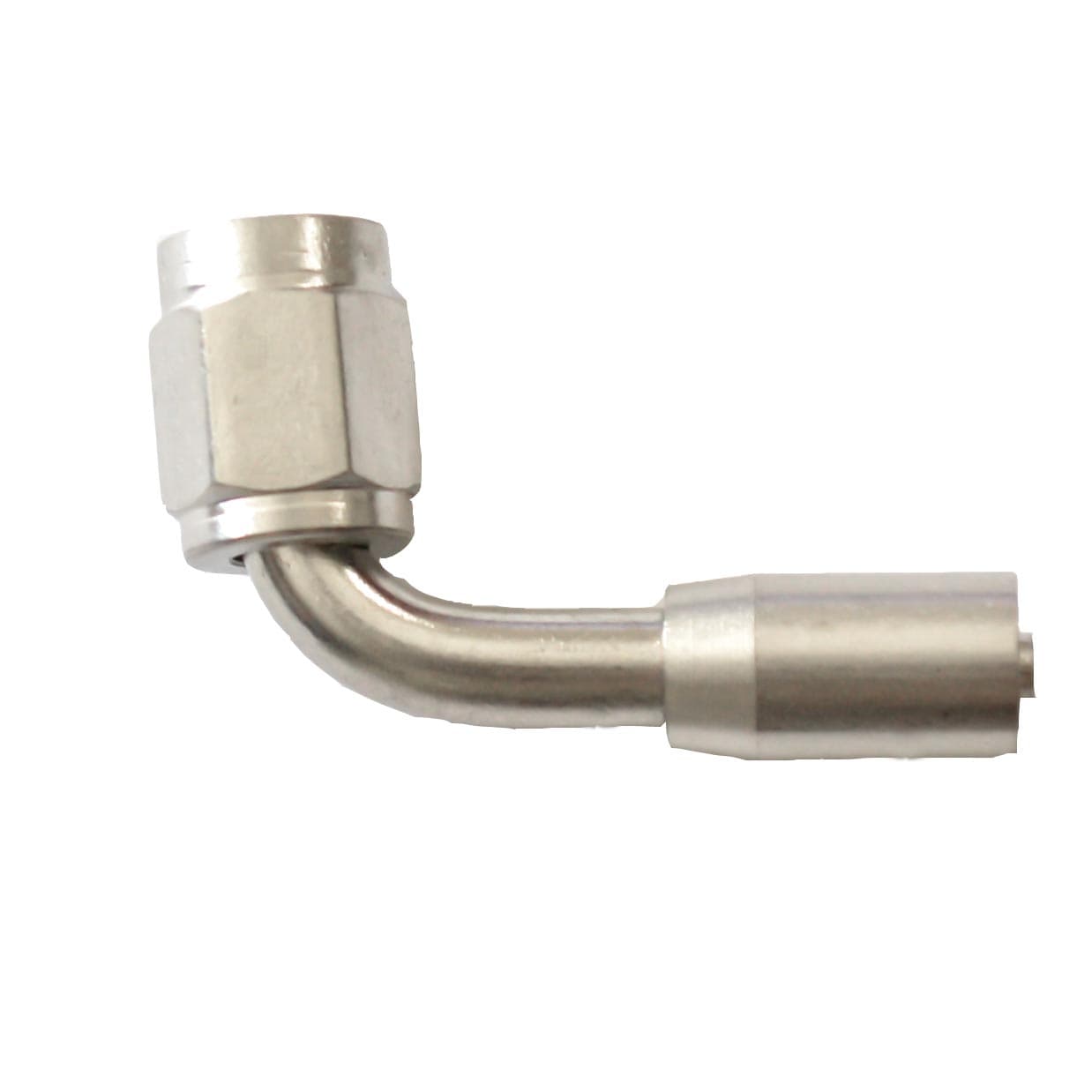 Crimp PTFE Hose End 90° | -04