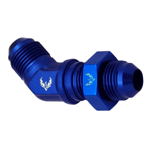 45° Bulkhead Flare Union -08