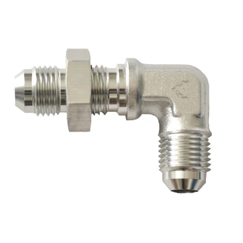 90° Bulkhead Flare Union -06