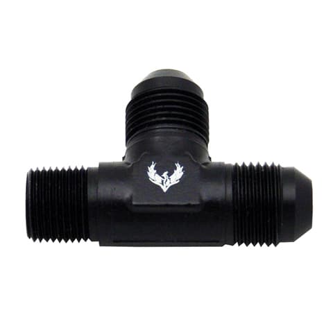 Flare to Pipe TEE on Run  -08 | 3/8 NPT