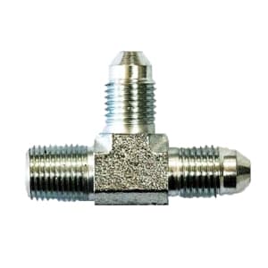 Flare to Pipe TEE on Run  -03 | 1/8 NPT