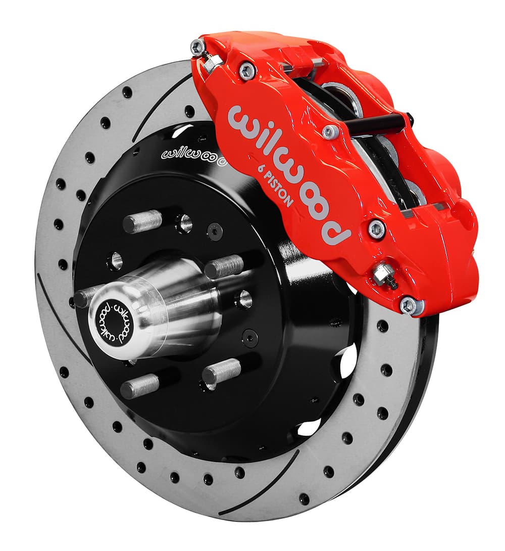 FNSL6R Front Hub Kit,14.00", Drill, Red