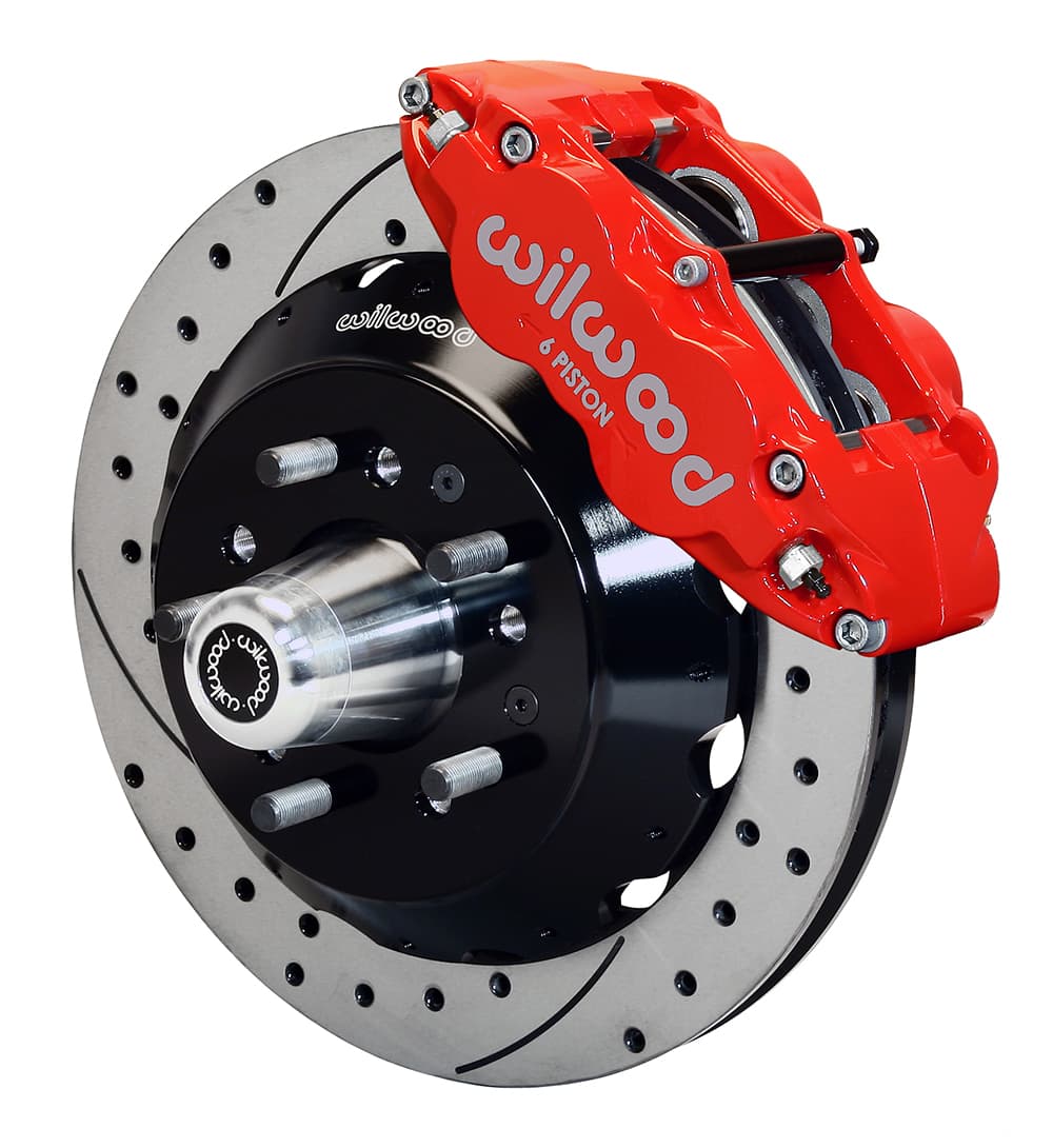 FNSL6R Front Hub Kit,14.00", Drill, Red