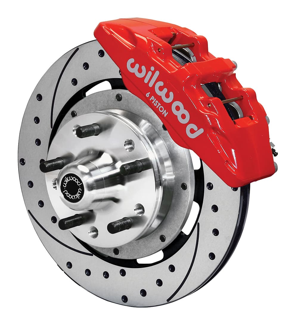 DP6A Front Hub Kit,12.19", Drilled, Red
