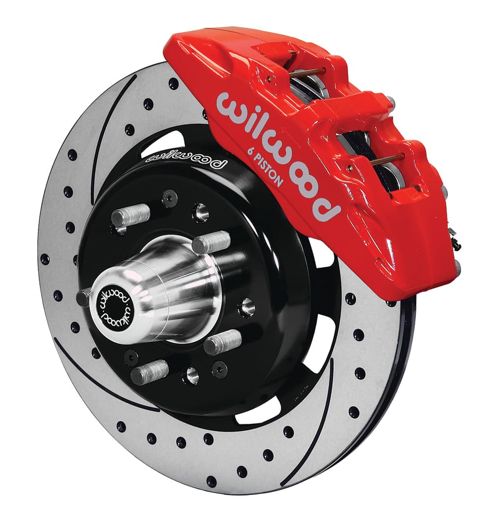 DP6A Front Hub Kit,12.19", Drilled,Red