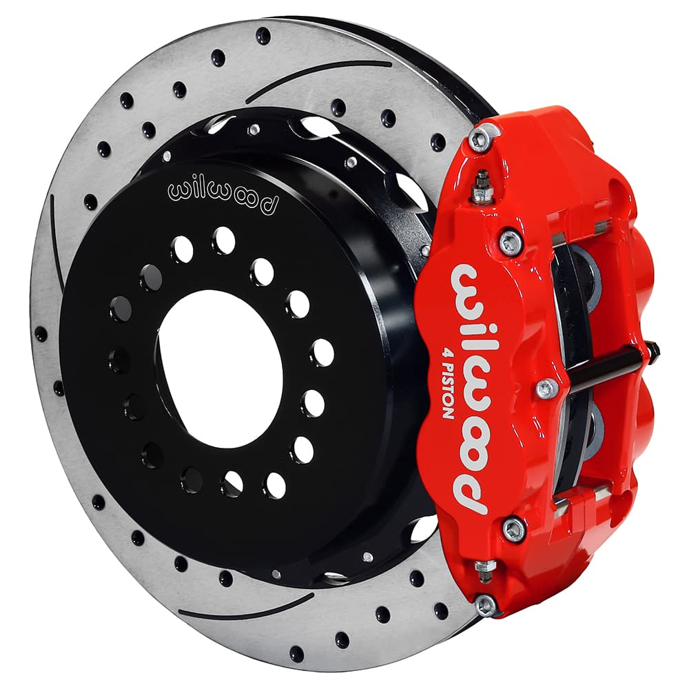 FNSL4R Rear P-Brk Kit,12.88", Drilled, Red