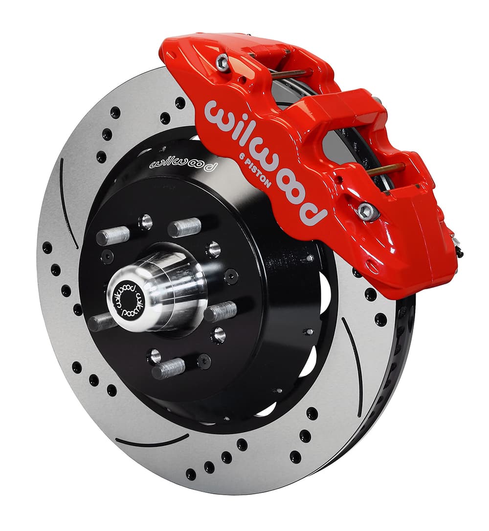 AERO6 Front Hub Kit,14.00, Drilled, Red