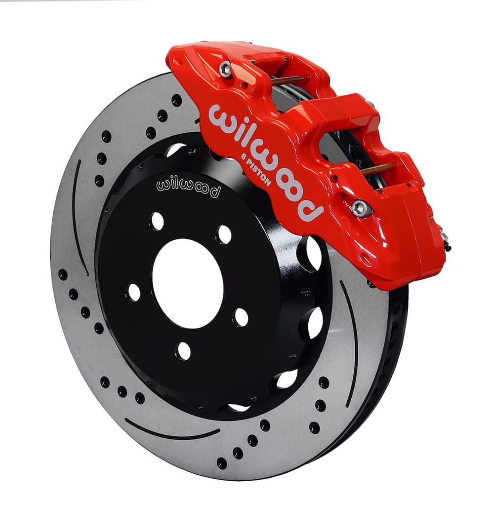 AERO6 Front Hat Kit,14.25, Drilled, Red