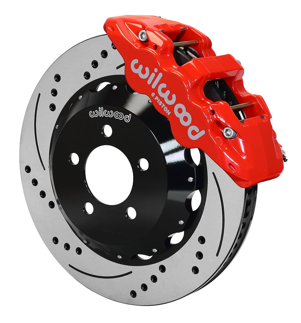 AERO6 Front Hat Kit,14.25, Drilled, Red
