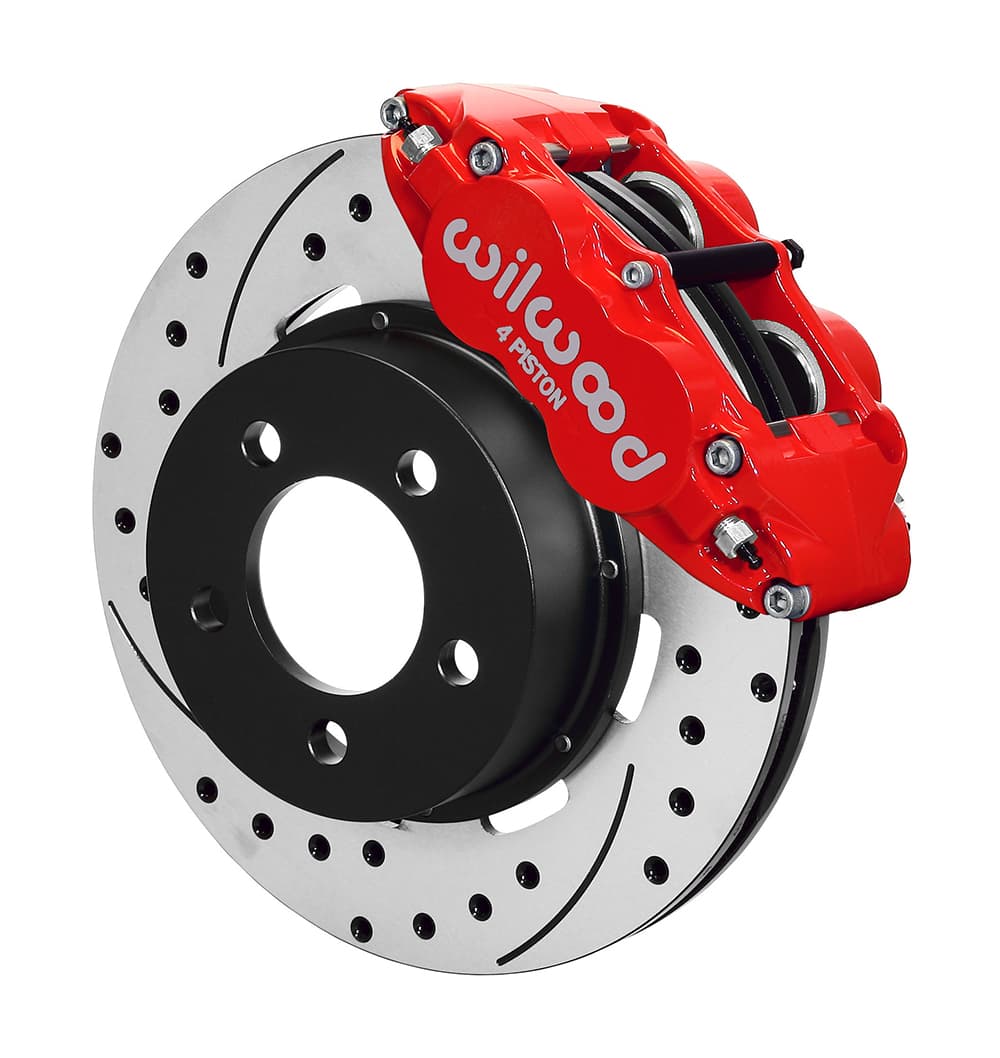 FNSL4R Front Kit,12.19", Drilled, Red