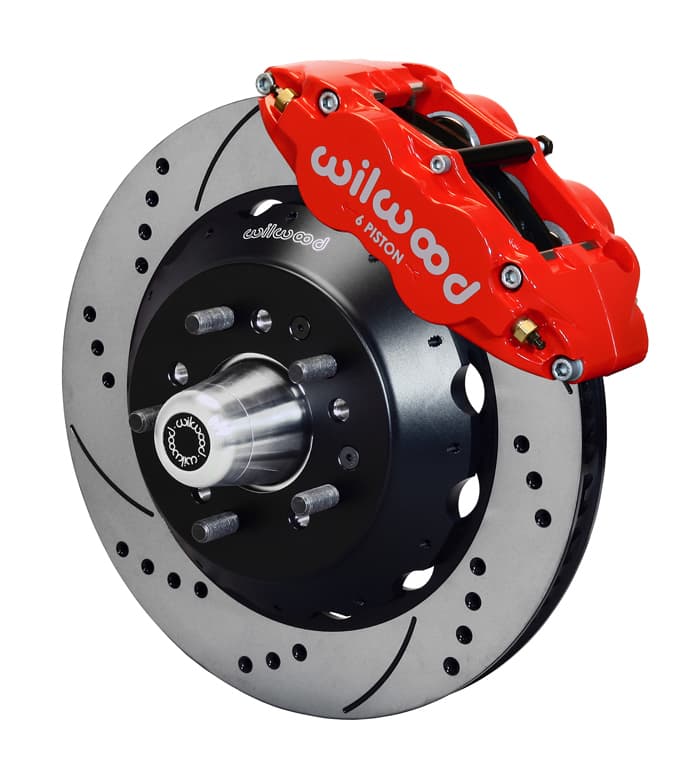 FNSL6R Front Hub Kit,14.00", Drill, Red