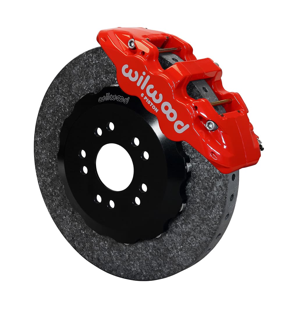 AERO6 Dynamic Front Kit,14.00" C/SiC Rotor,Red