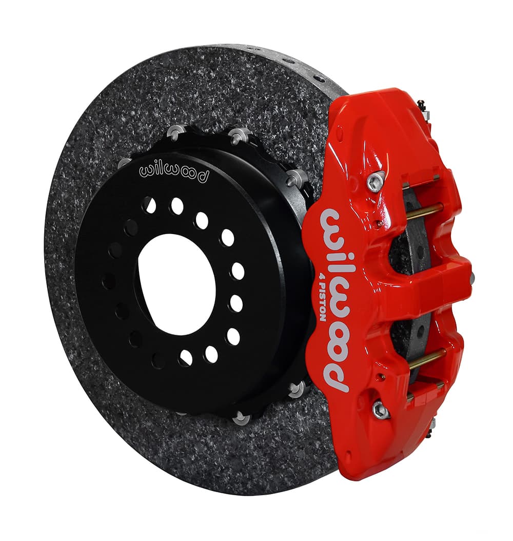 AERO4 Dynamic Rear P-Brk Kit,14.00" C/SiC,Red