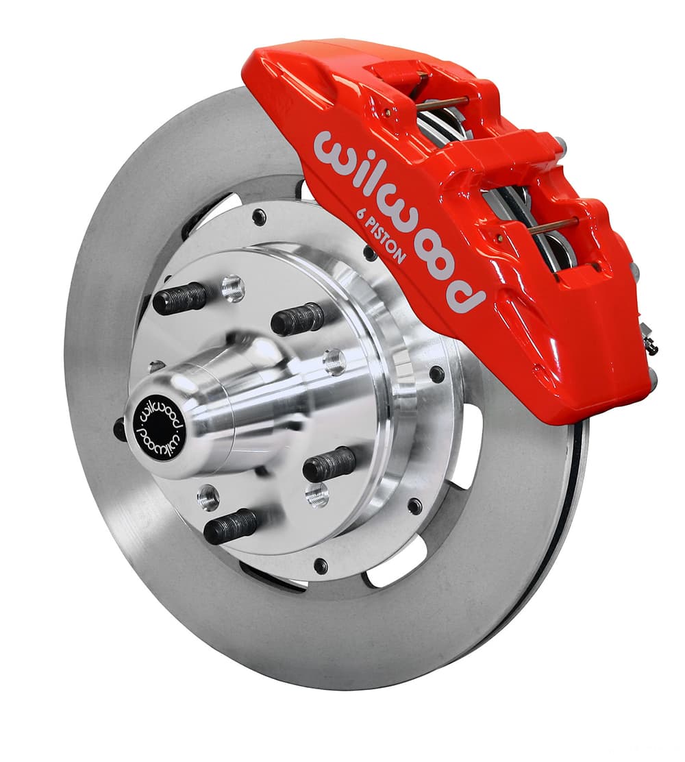 DP6A Front Hub Kit,12.19", Drilled, Red