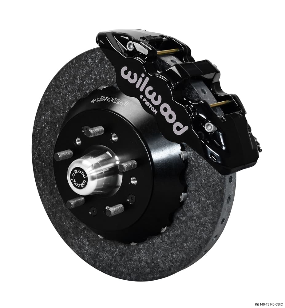 AERO6 Dynamic Front Kit,14.00" C/SiC Rotor,Black