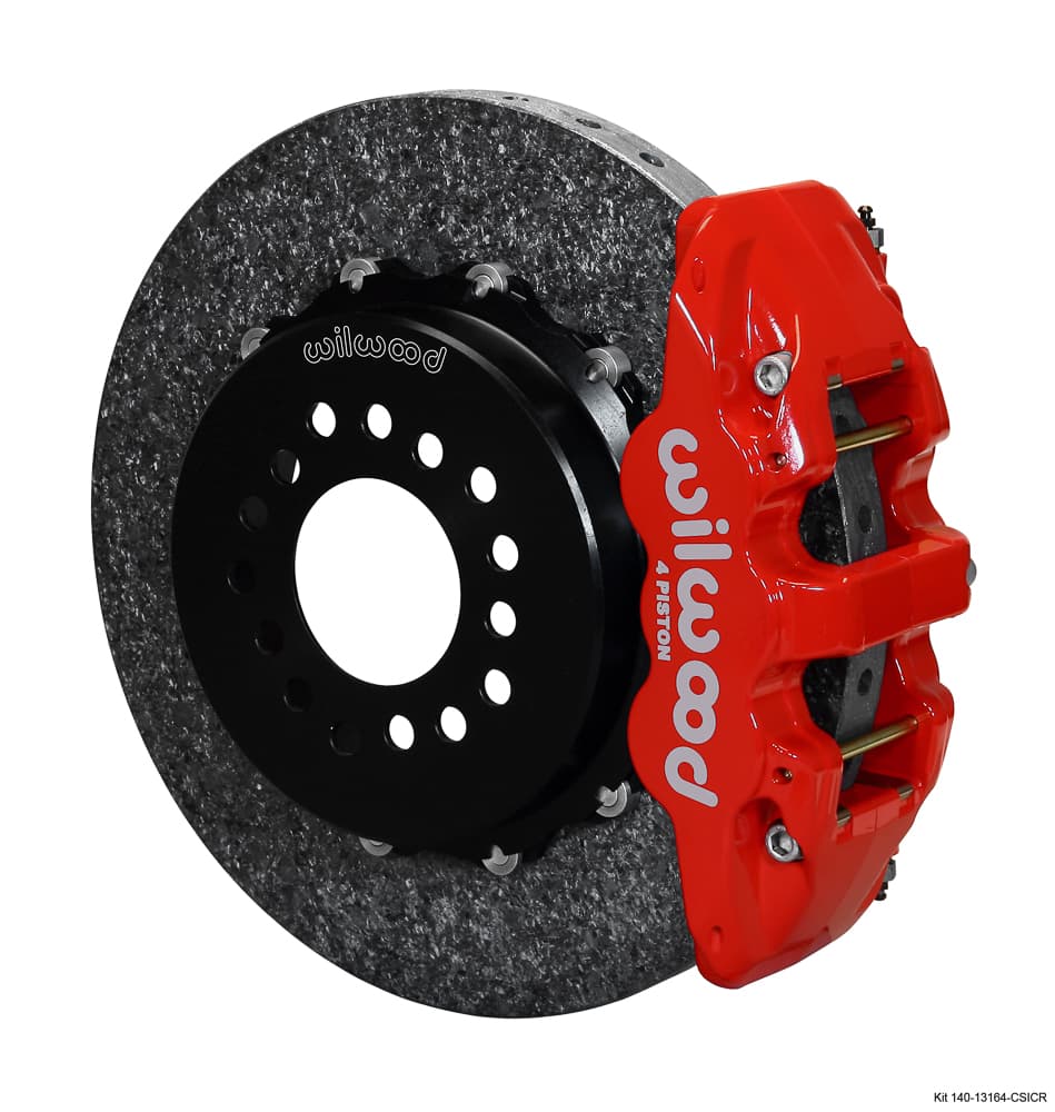 AERO4 Dynamic Rear P-Brk Kit,14.00" C/SiC,Red