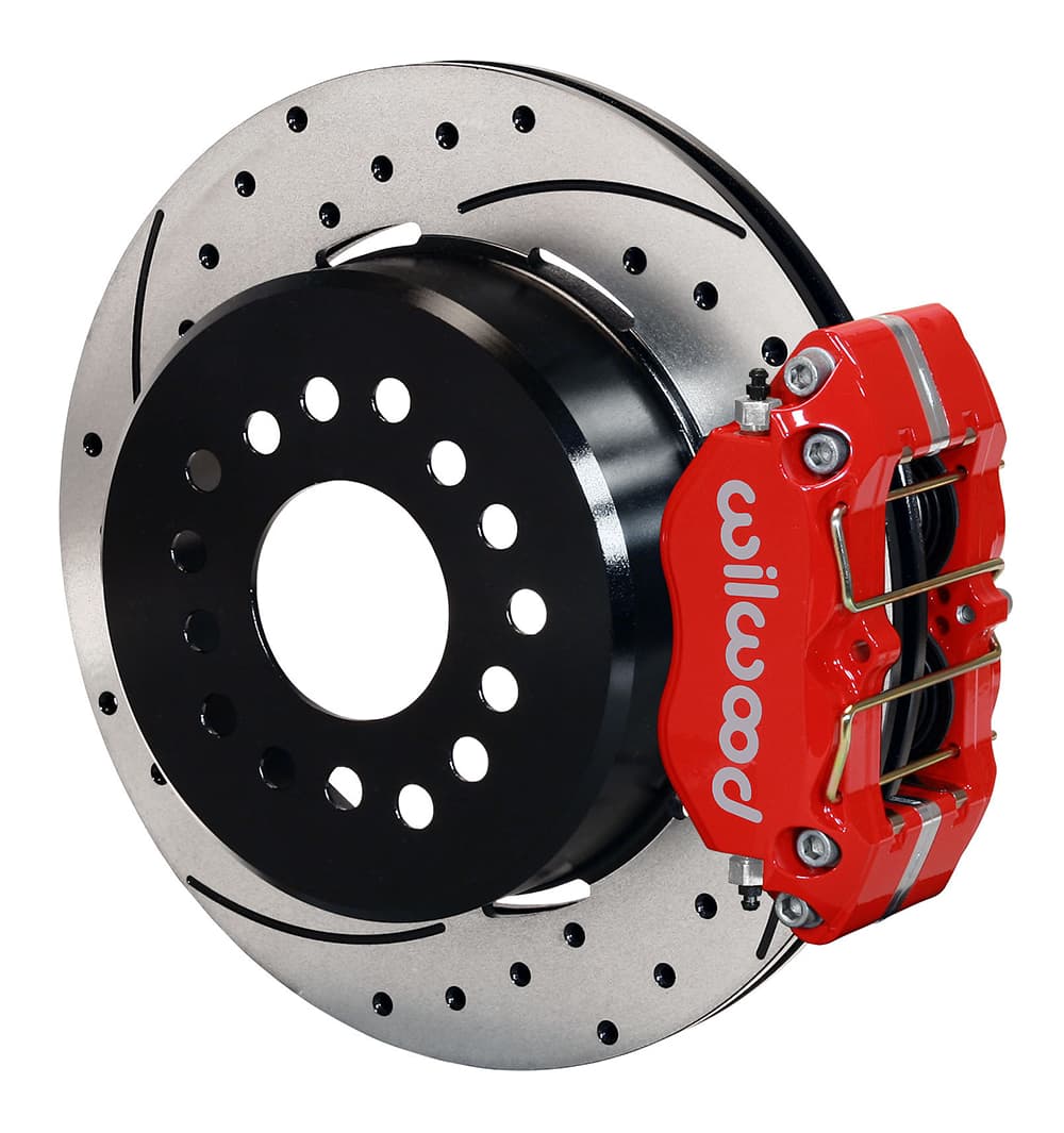 DP-DB P/S Park Brake Kit, Drilled, Red