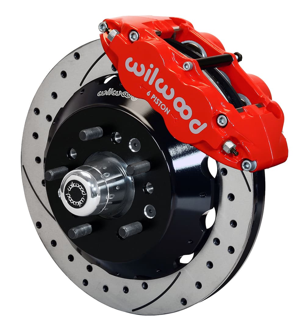 FNSL6R Front Hub Kit,14.00", Drill, Red