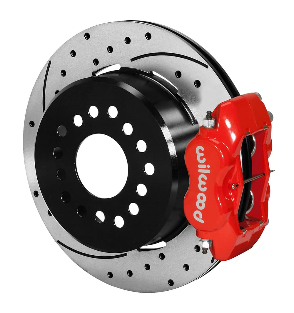 FDLI P/S Park Brake Kit, Drilled, Red