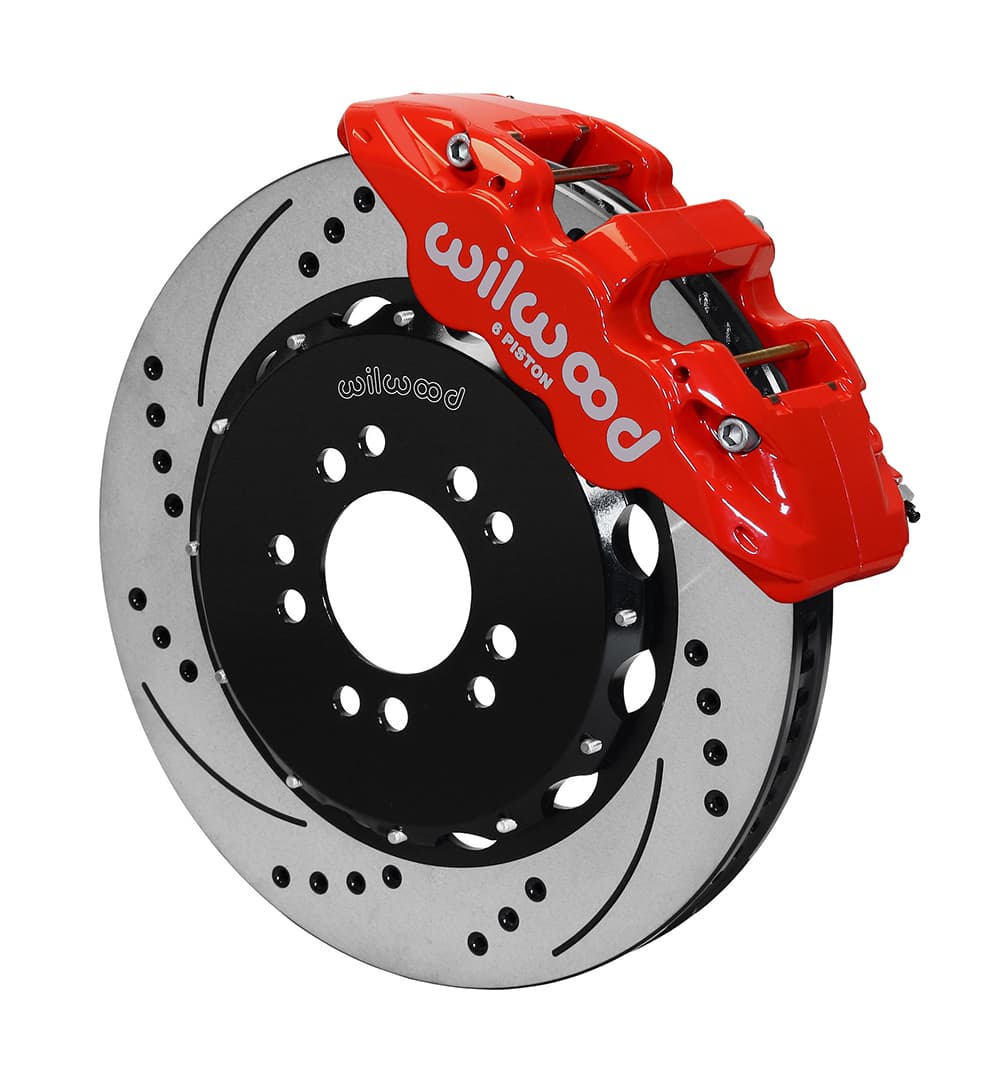 AERO6 Front Hat Kit,14.25, Drilled, Red