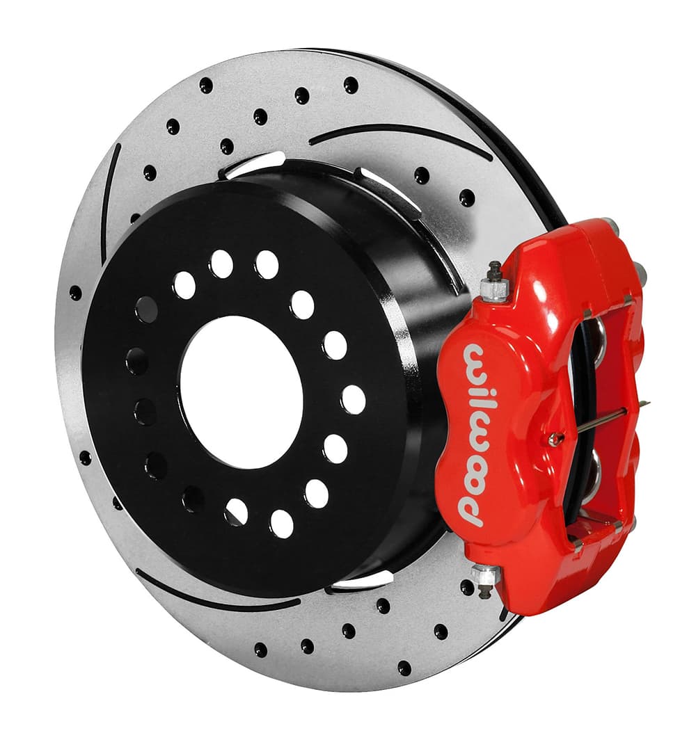 FDLI P/S Park Brake Kit, Drilled, Red