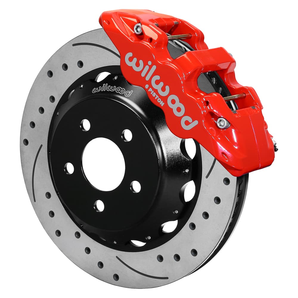 AERO6 Front Hat Kit,15.00, Drilled, Red