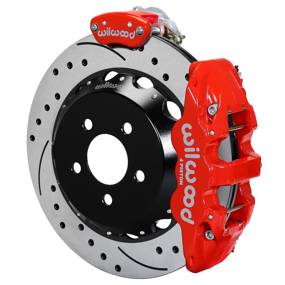 AERO4 / MC4 Rear Kit,14.00, Drilled, Red