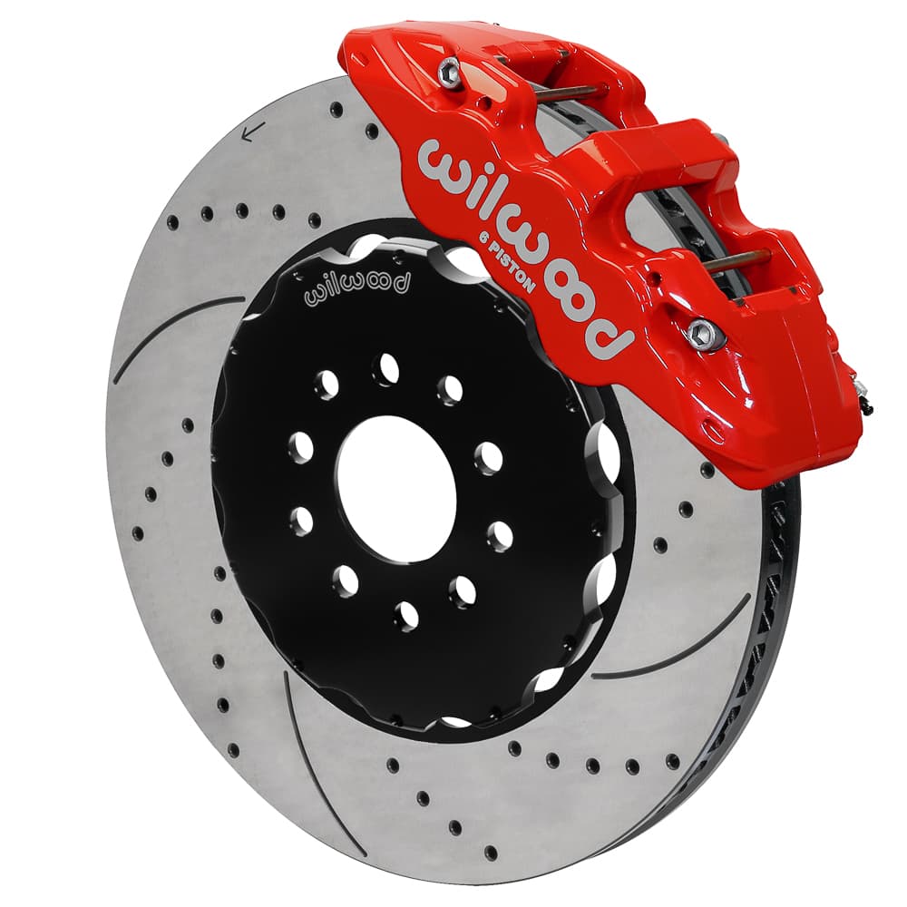 AERO6 Front Hat Kit,15.00, Drilled, Red