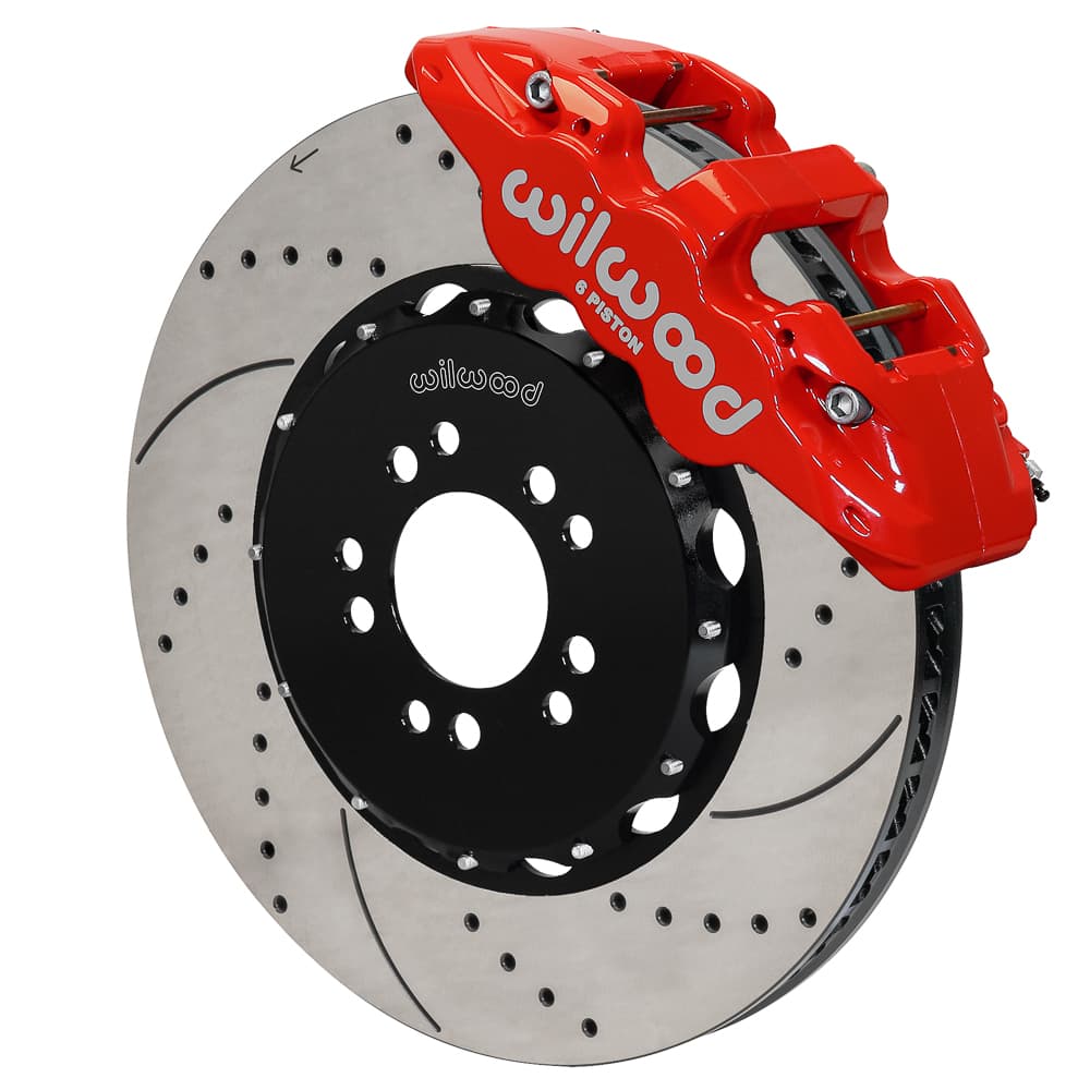 AERO6 Front Hat Kit,15.00, Drilled, Red