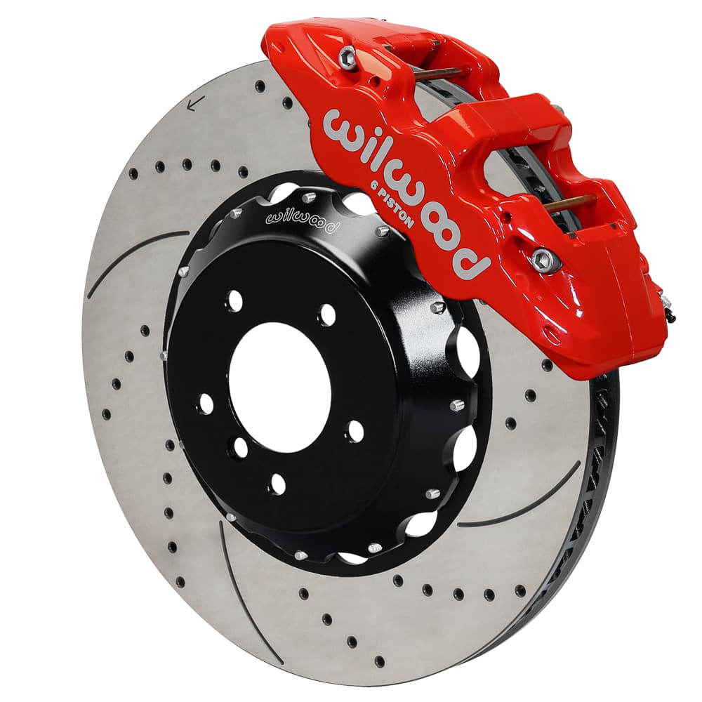 AERO6 Front Hat Kit,15.00, Drilled, Red