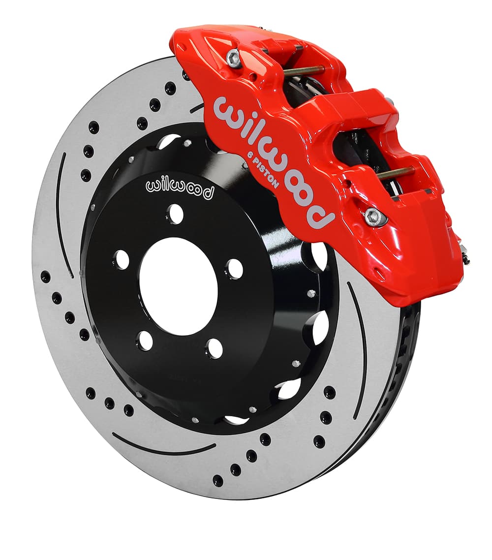 AERO6 Front Hat Kit,14.25, Drilled, Red
