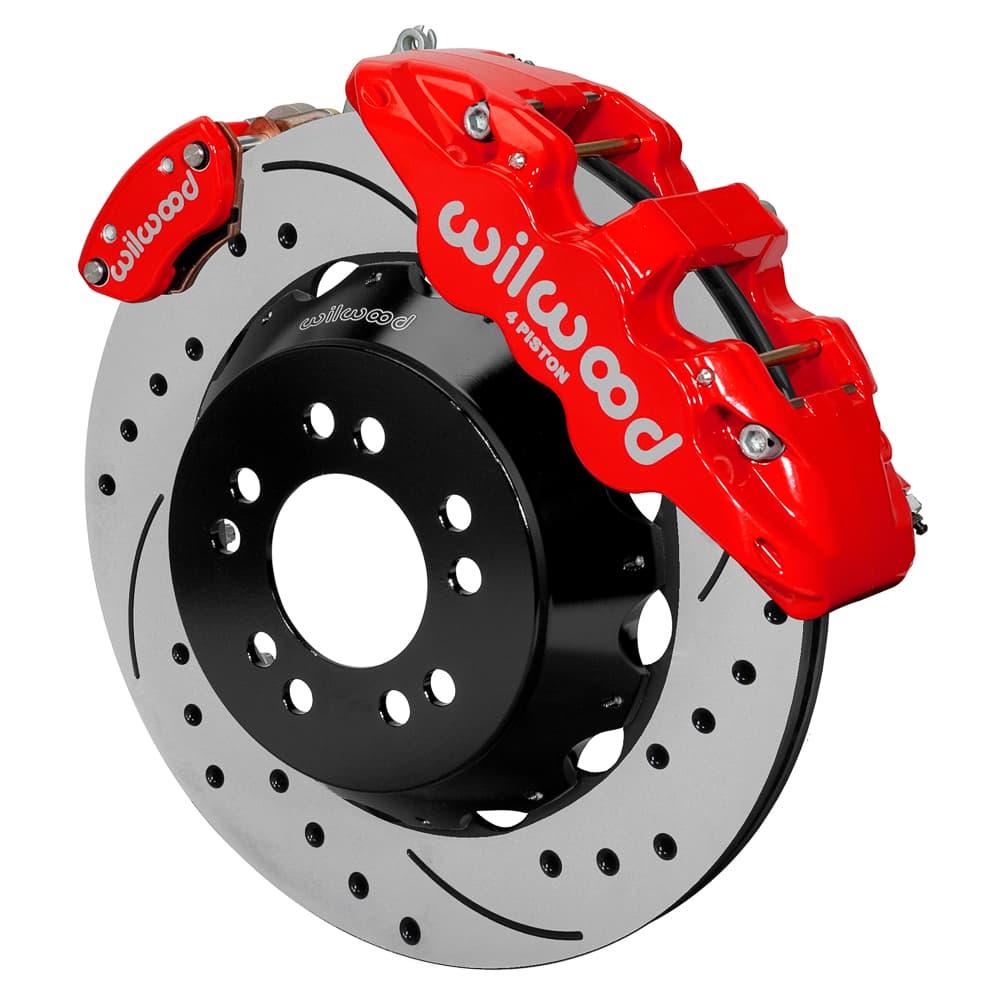 AERO4 / MC4 Rear Kit,14.00, Drilled, Red