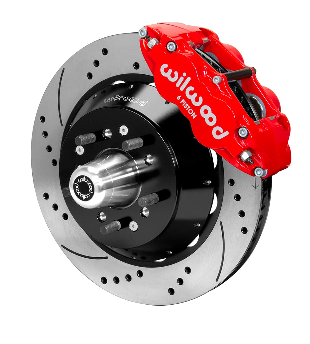 FNSL6R Front Hub Kit,14.00", Drill, Red