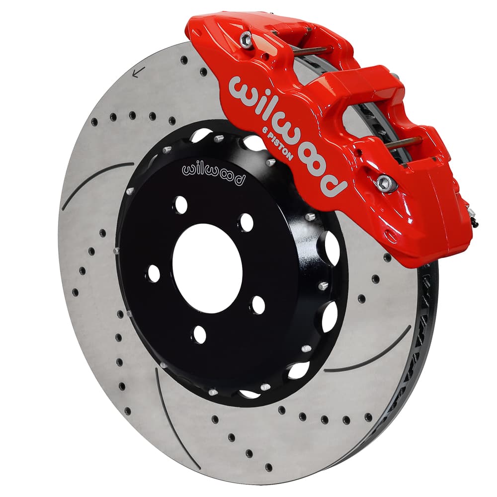 AERO6 Front Hat Kit,15.00, Drilled, Red
