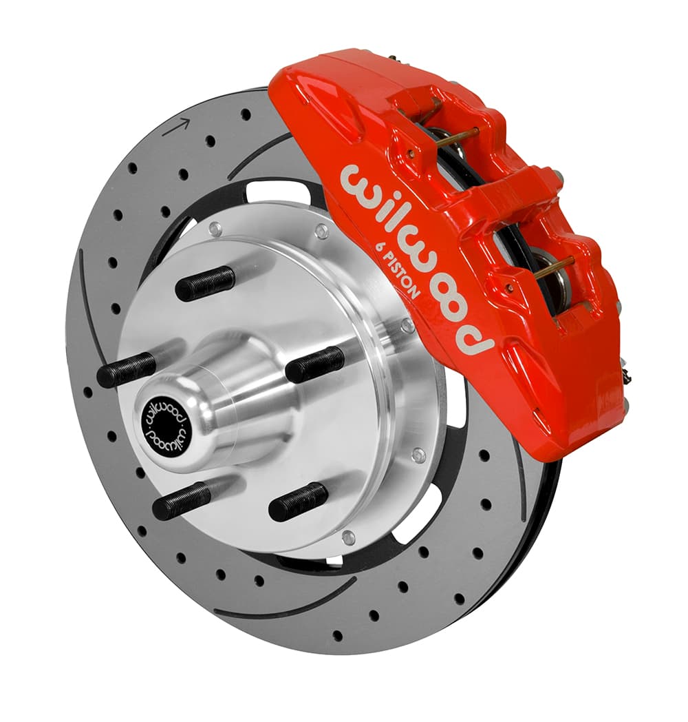 DP6A Front Hub Kit,12.19",Drilled,Red