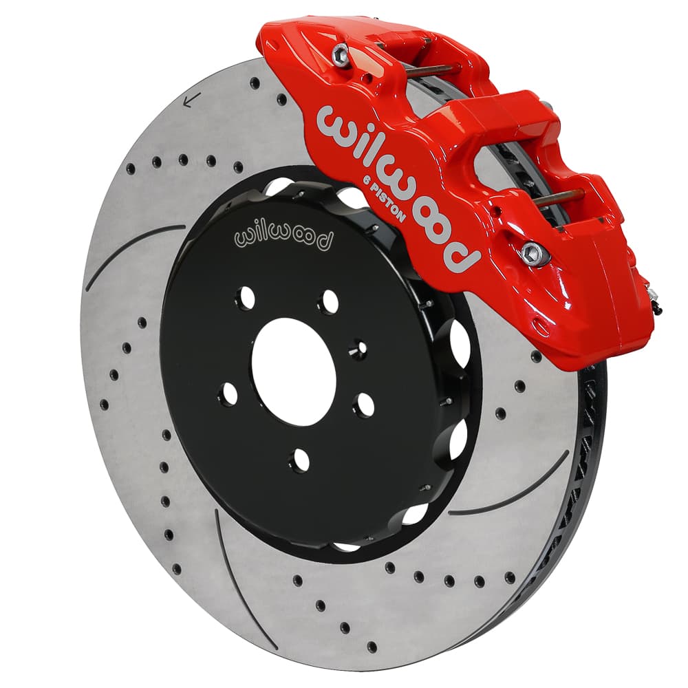 AERO6 Front Hat Kit,15.00, Drilled, Red
