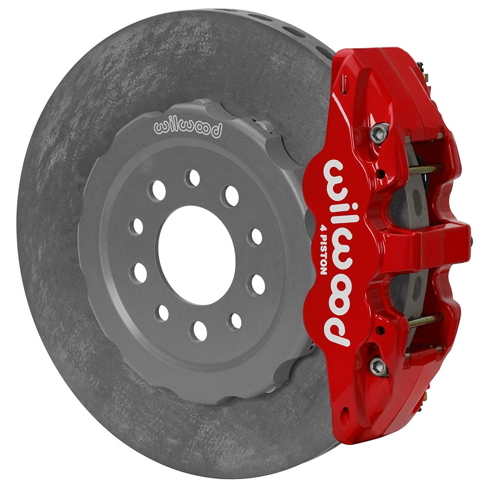 AERO6 Dynamic Front Kit,14.00" C/SiC Rotor,Red